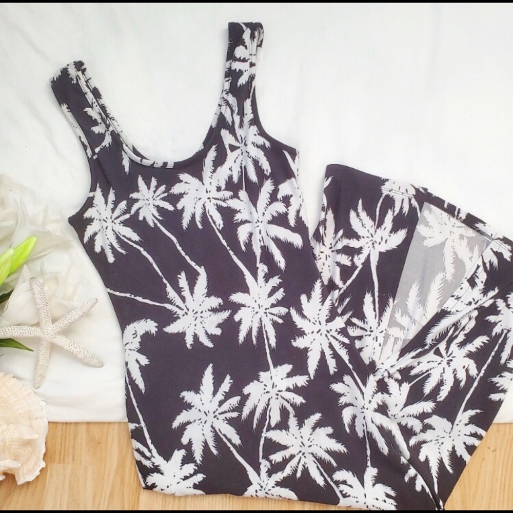 GIANNI BINI Palm Tree Print Dress - Picture 1 of 7
